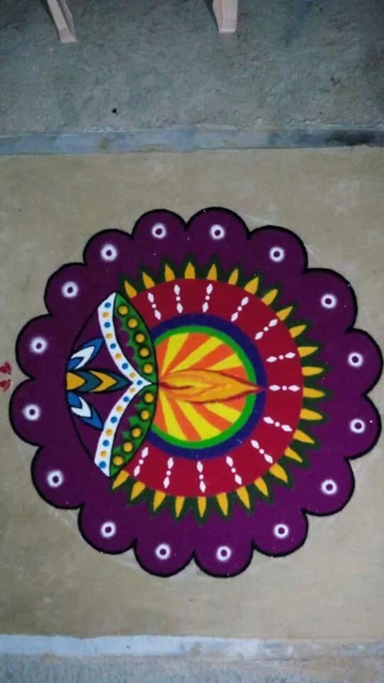 simple and easy rangoli designs with dots for home