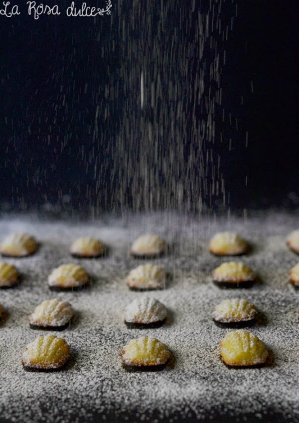 Mini madeleins de naranja sin lactosa MIni madeleins de naranja sin lactosa