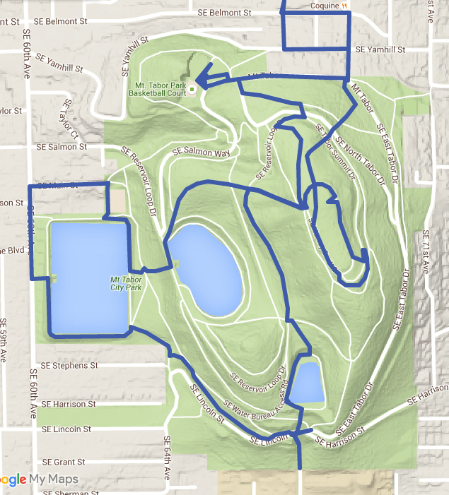 Dave Goes Outside Portland Stairs Quest 4 Mt. Tabor