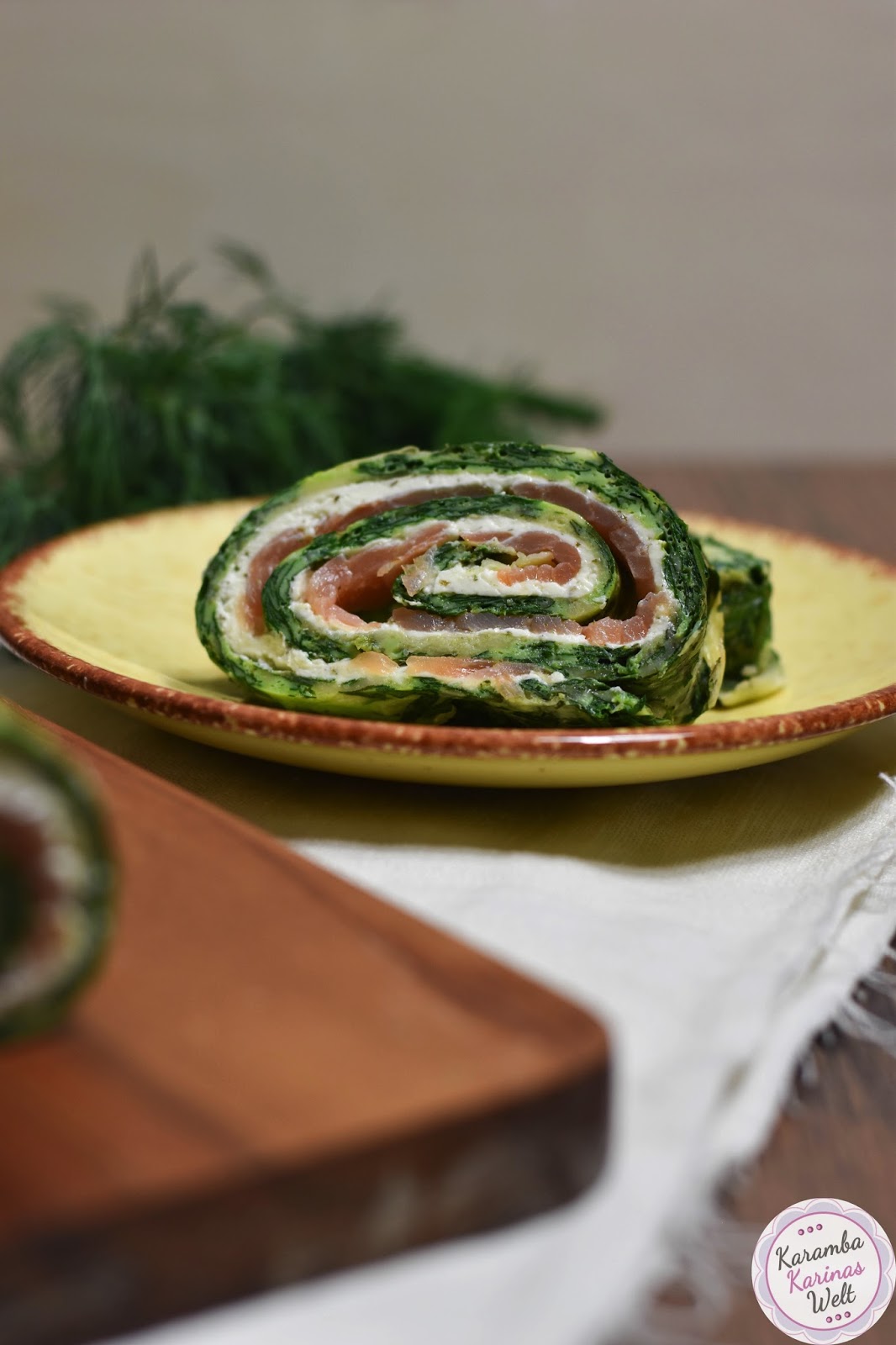 KarambaKarina&amp;#39;s Welt: Lachs-Spinatrolle mit Frischkäse