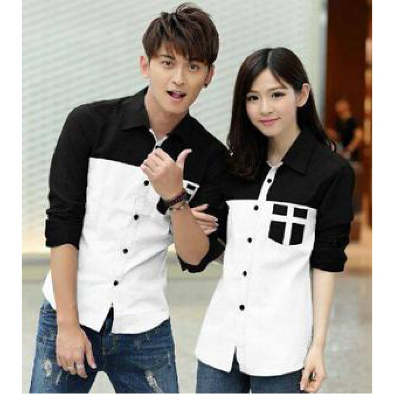 Awesome Baju Kemeja Couple Polos Busana Trends