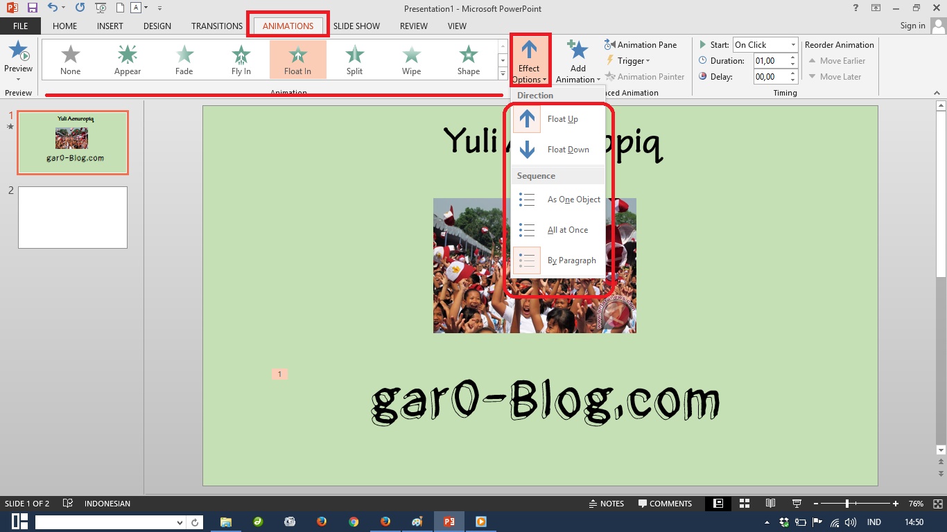 Cara Membuat Tulisan Berjalan Di Power Point Seputar Jalan