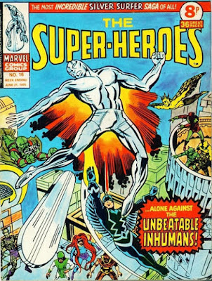 Marvel UK, The Super-Heroes #16, Silver Surfer vs the Inhumans