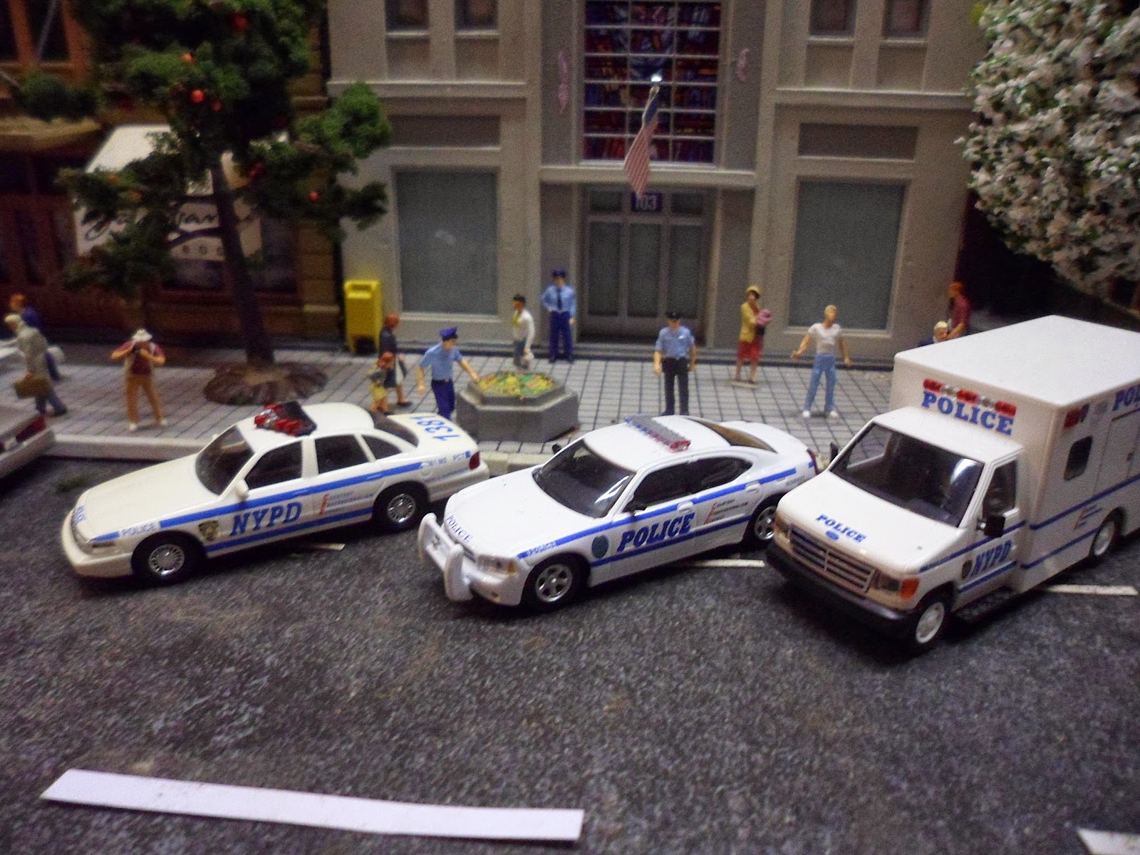 voiture de police americaine miniature