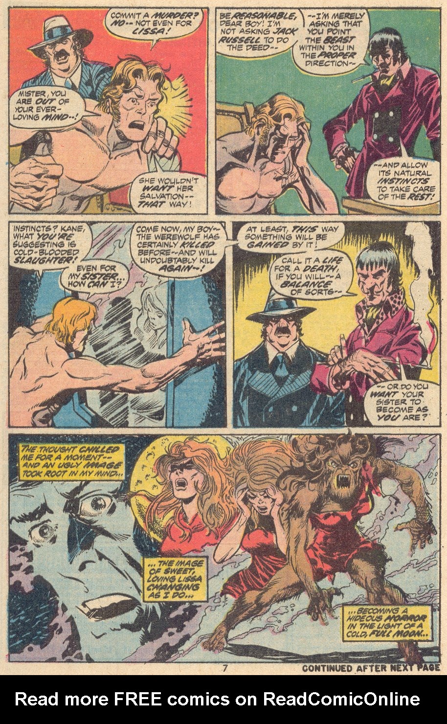 Read online Werewolf by Night (1972) comic -  Issue #5 - 7