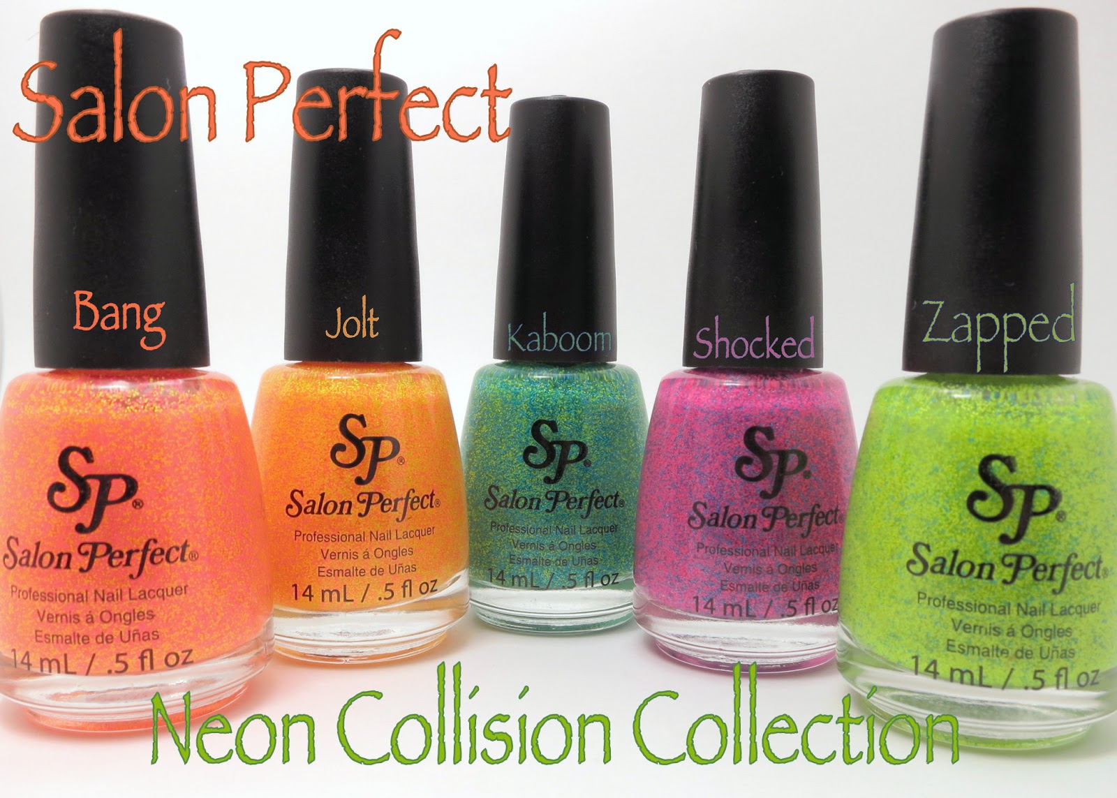Oh Three Oh Four: Salon Perfect Neon Collision Swatches