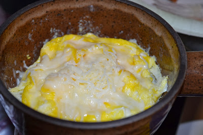 2 eggs scrambled with cheese Photo by Trisha Field