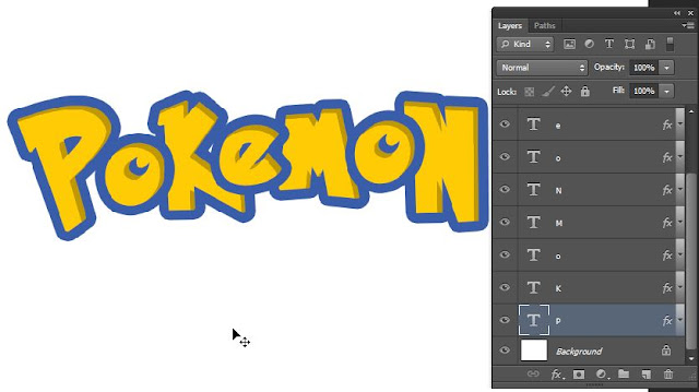 Cara Membuat Efek Teks Pokemon Dengan Photoshop  Cara Membuat Efek Teks Pokemon Dengan Photoshop