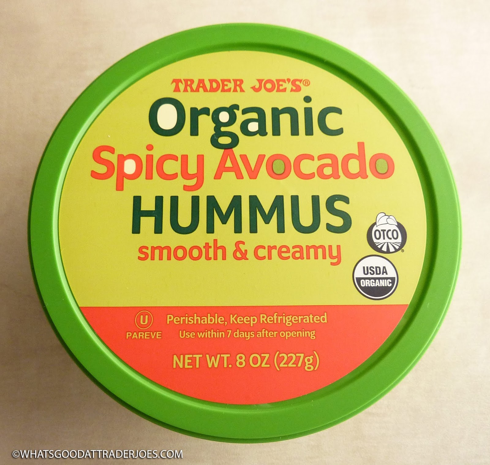 What's Good at Trader Joe's? Trader Joe's Organic Spicy Avocado Hummus