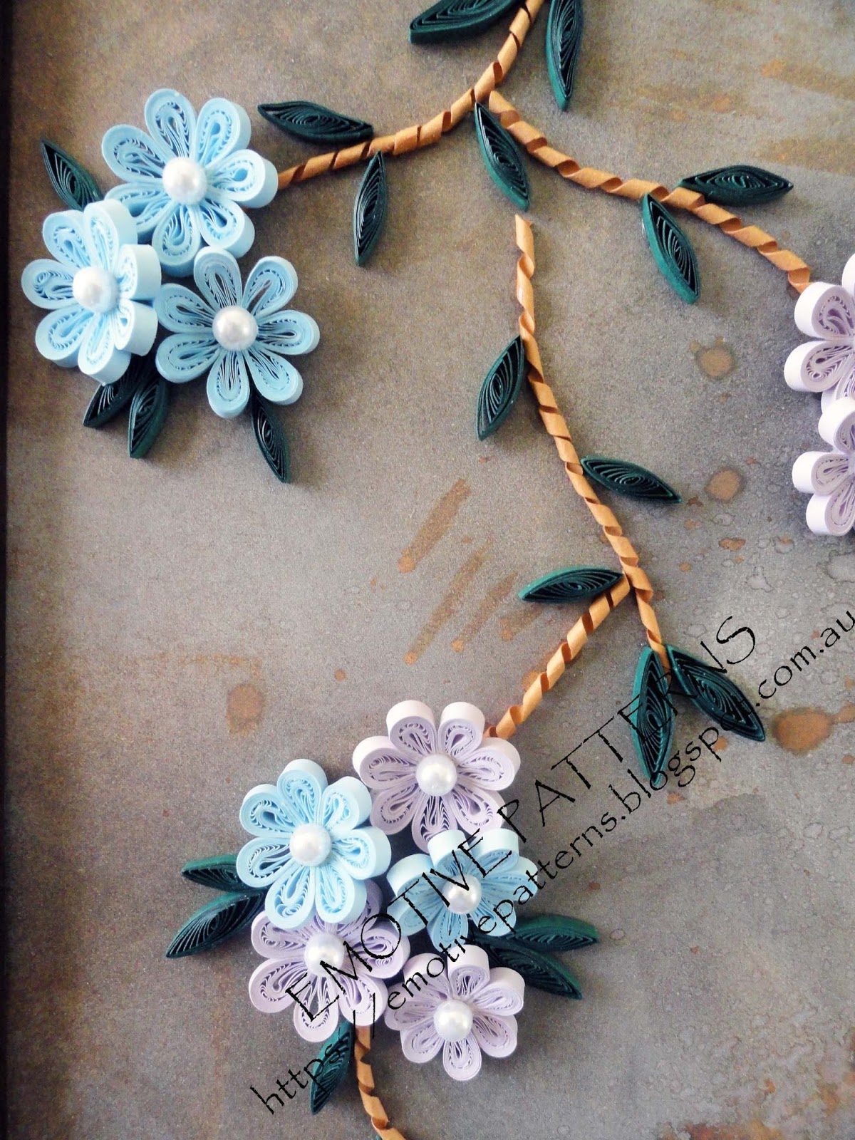 Emotive Patterns 31 Quilled Frame