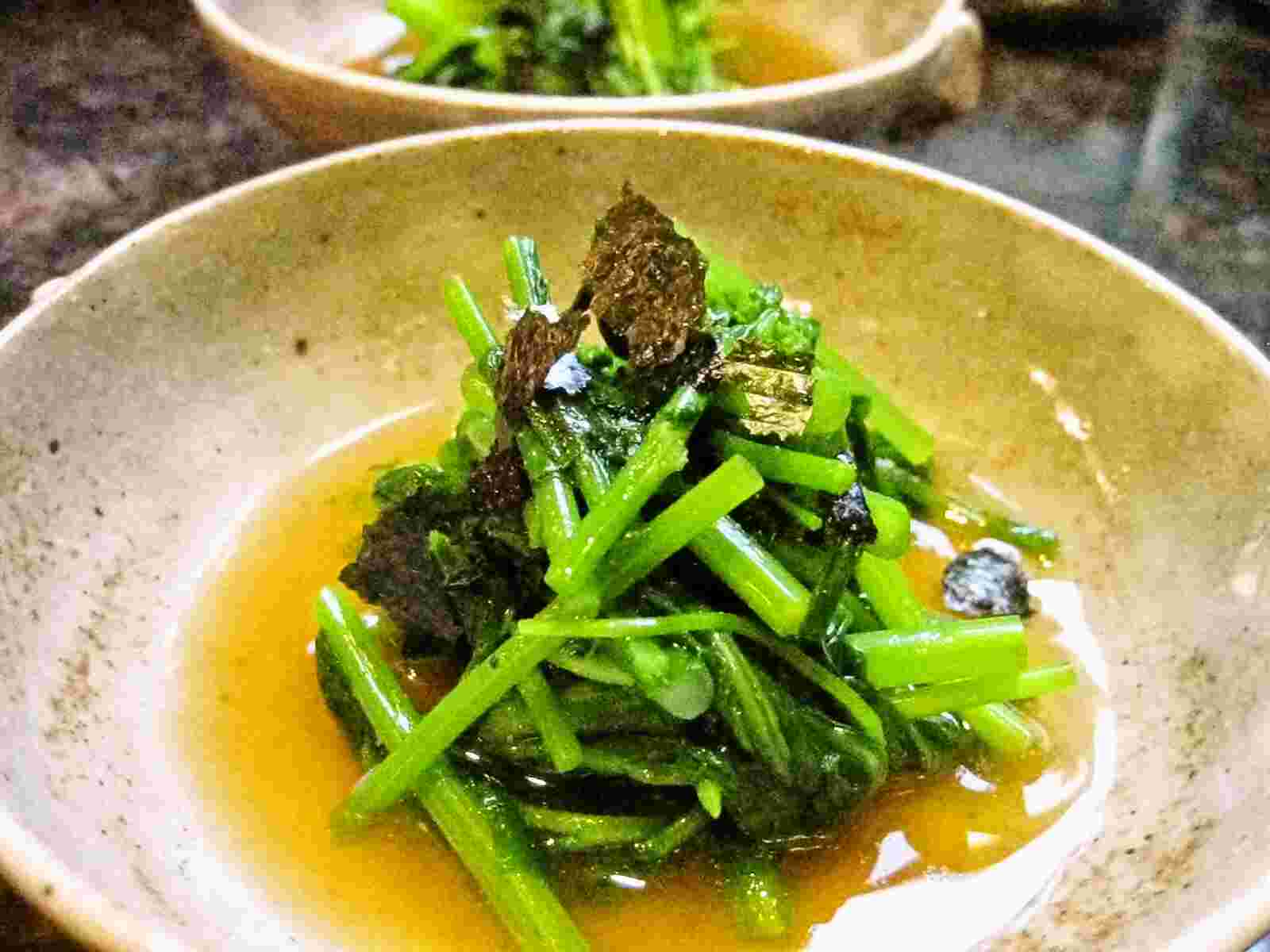 Recipes for Tom Nanohana no karashiae / field mustard raab in karashi