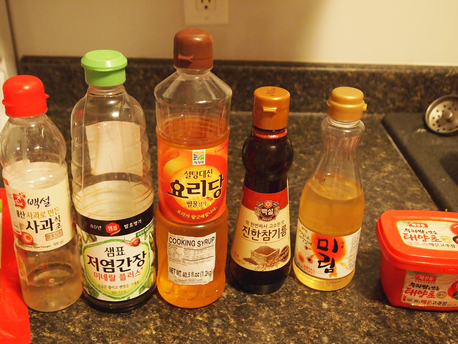 Seon's sweet table Basic ingredients for Korean food