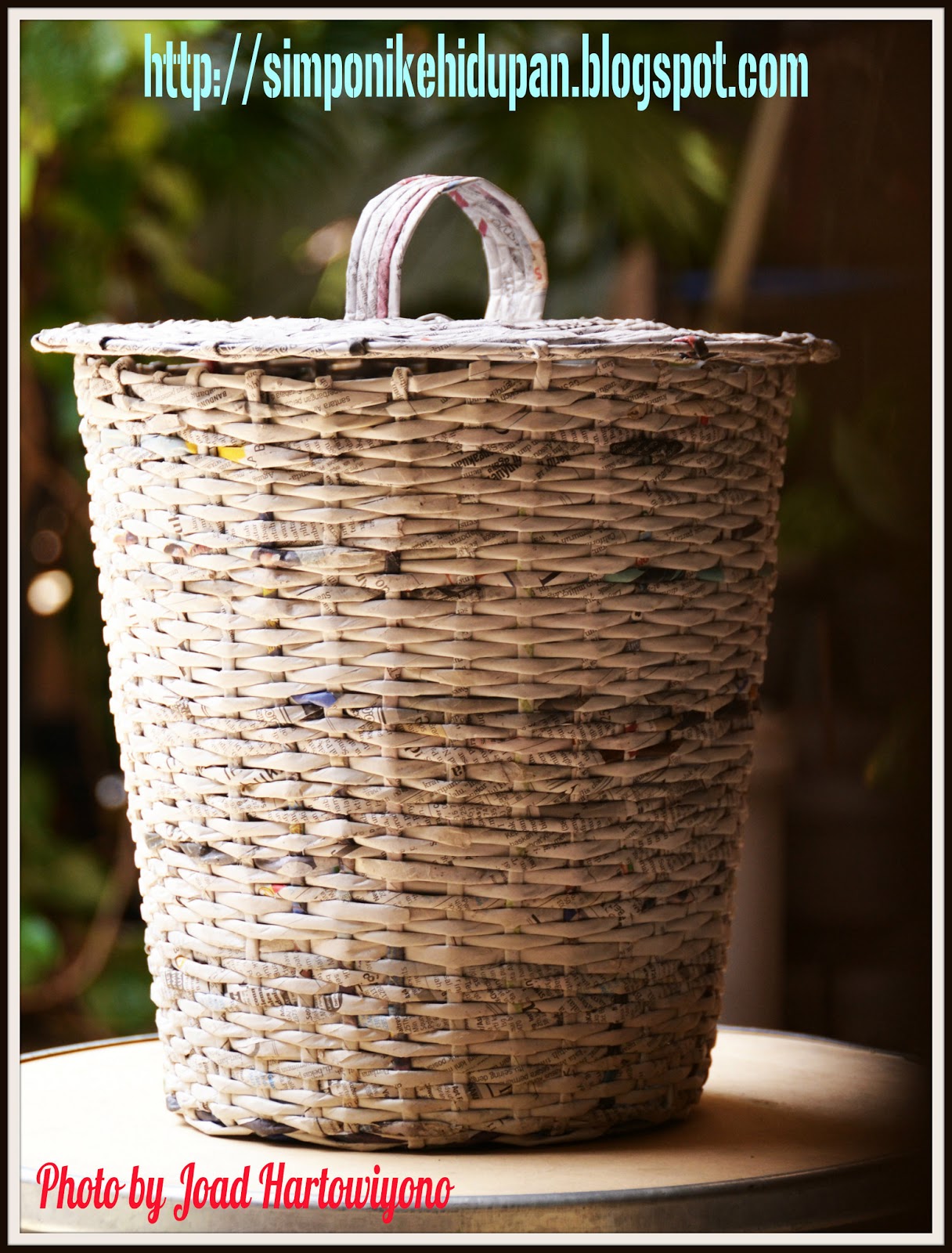 Kerajinan Tangan ~ Materi Pelatihan Kreasi Kertas Koran [Keranjang