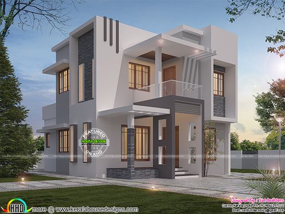 Contemporary style small double storied villa