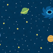 宇宙のイラスト（背景素材）