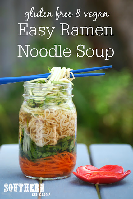 Easy Homemade Ramen Noodle Soup Recipe - gluten free, vegan, vegetarian, clean eating recipe, low fat, egg free, dairy free, nut free, cheap, simple, healthy