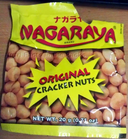 Nagaraya 'Original Cracker Nuts' Original Butter Flavor Nutri Facts