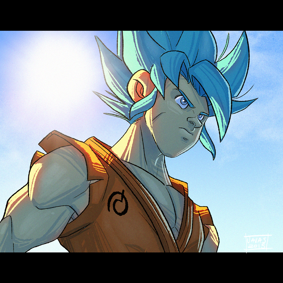 Javier Burgos Artblog Goku Super Saiyan God