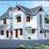 THREE BEDROOM HOUSE PLAN AND ELEVATION IN 2000 SQ FT 