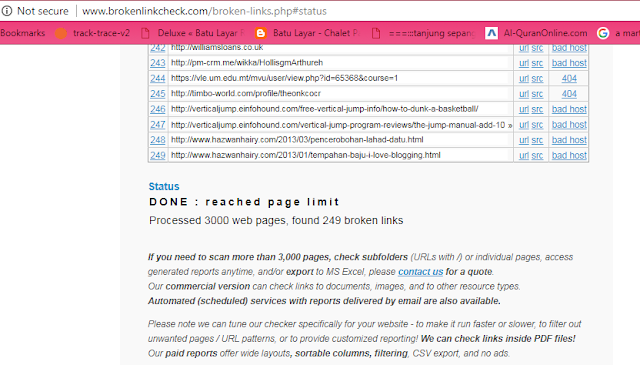 CARA BUANG BROKEN LINK DALAM BLOG