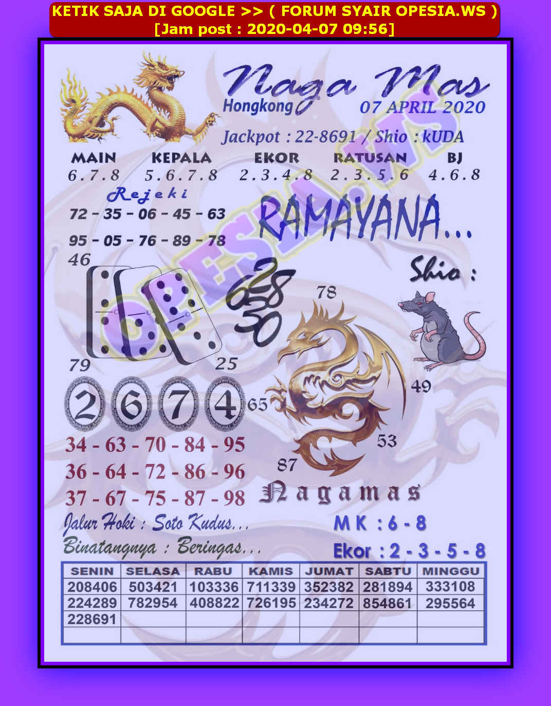 Forum Syair Hk Omi Prediksi Syair Mimpi