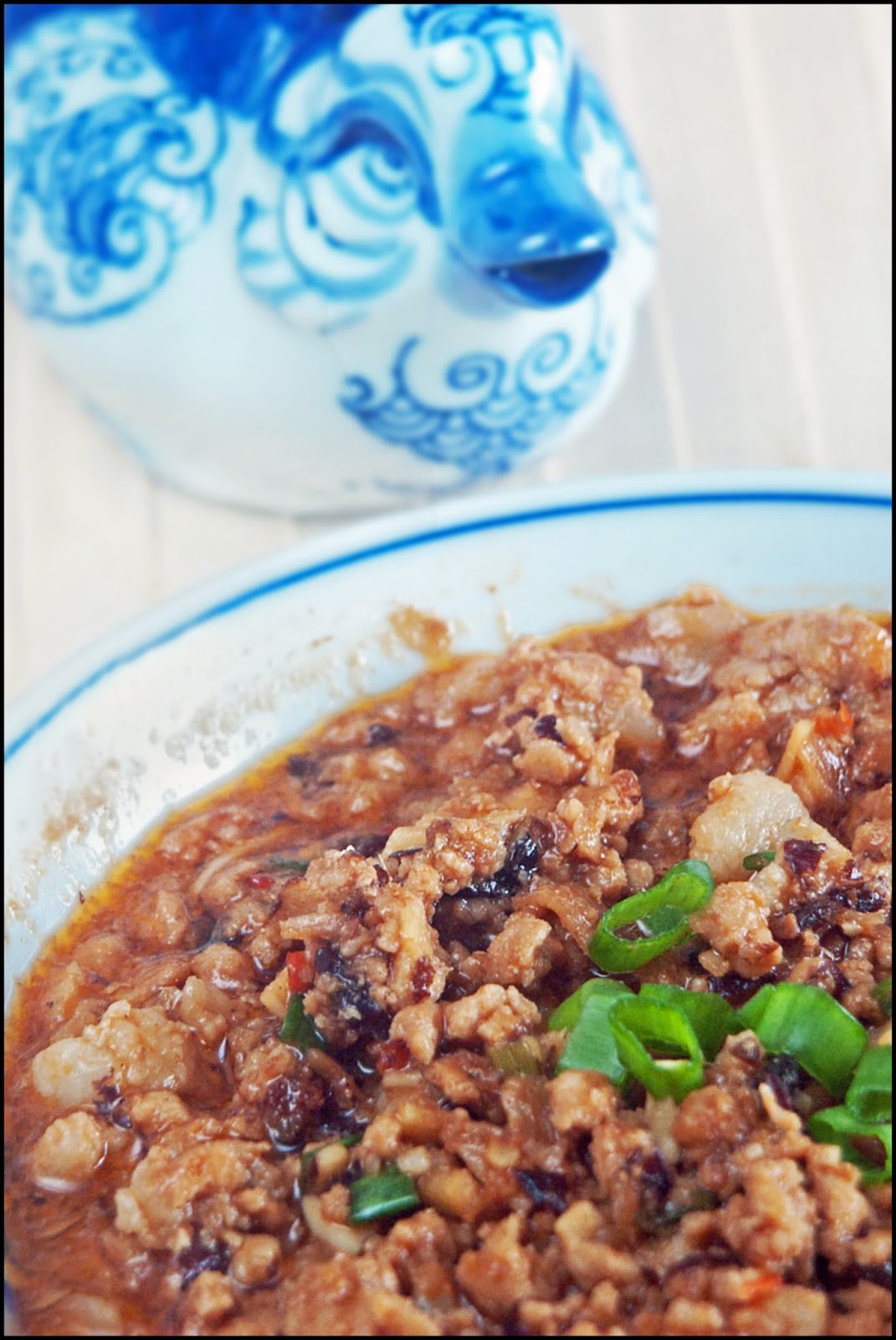 KitchenTigress Minced Pork StirFry with Ketchup & Fermented Black Beans