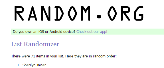 Birthday Giveaway Winner | My Little World by Mommy Rackell