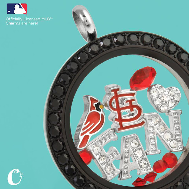 St. Louis Cardinals Baseball Origami Owl Living Locket available at StoriedCharms.origamiowl.com