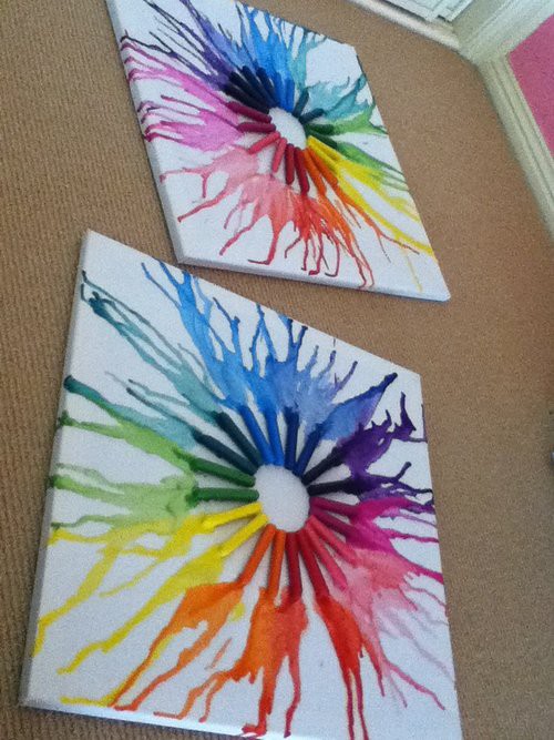 Cool Melted Crayon Art Designs Cool Melted Crayon Art Designs