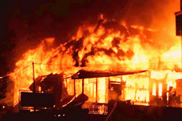 Kebakaran Hanguskan Empat Rumah di Perumahan Kodam Cigombong