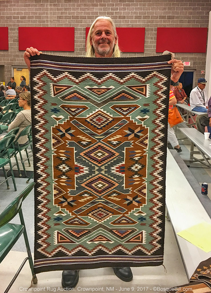 Bosque Bill's Backroads Crownpoint Navajo Rug Auction June 2017