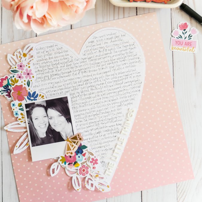 new The Little Things Layout with Paige Evans Silhouette Cut File by Jamie Pate | @jamiepate