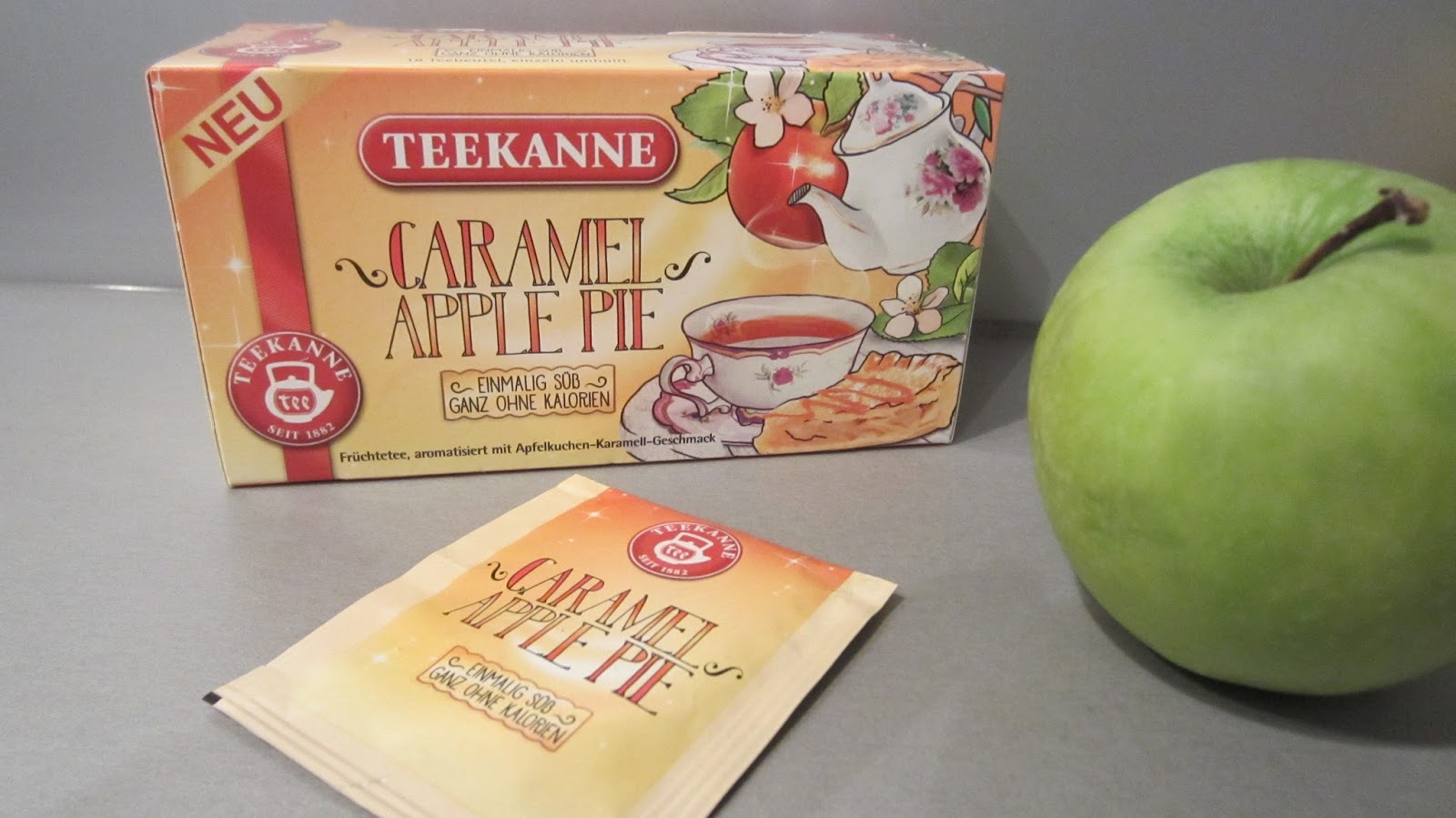 Erdbeersekt Testen und Bewerten Produkttest TEEKANNE Caramel Apple Pie