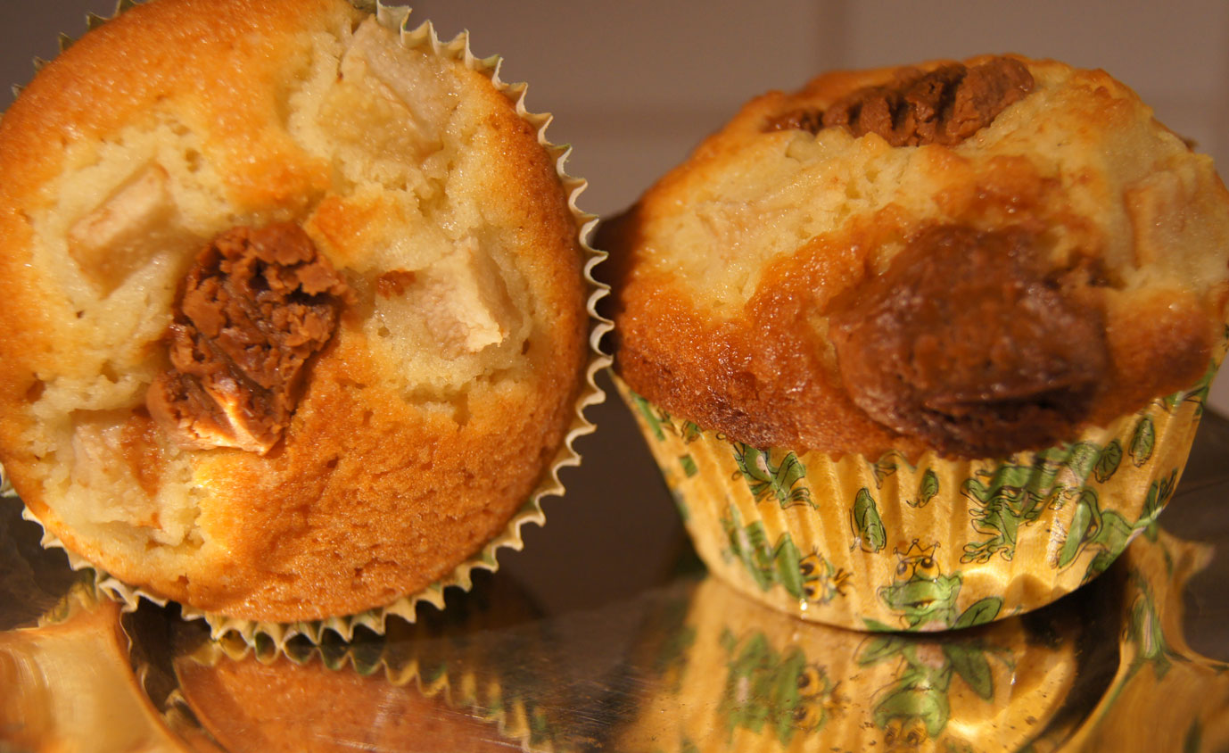 Systrarnas bakblogg: Päron- och nougatmuffins
