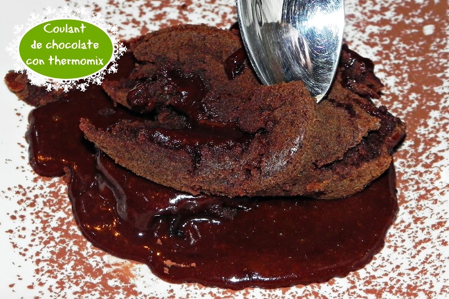COULANT DE CHOCOLATE CON THERMOMIX