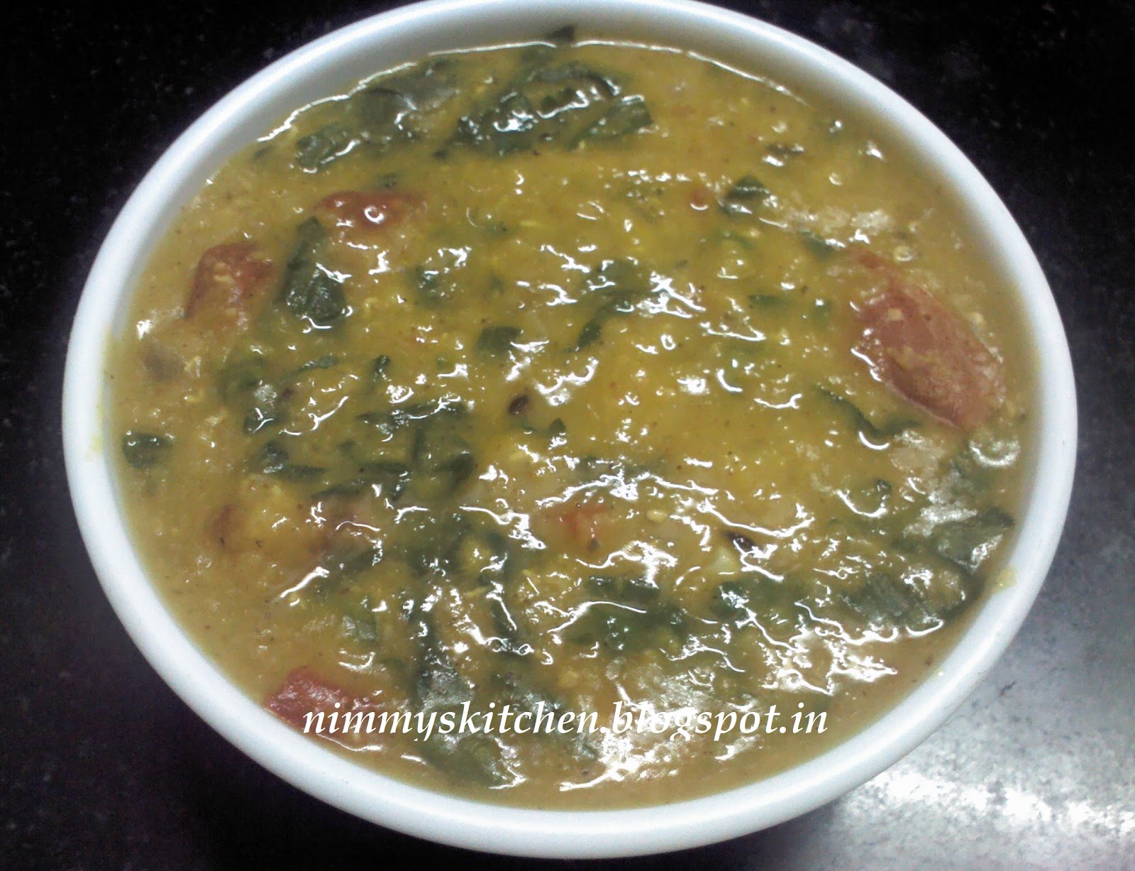 Nimmy's Kitchen Spinach Masoor Dal Curry