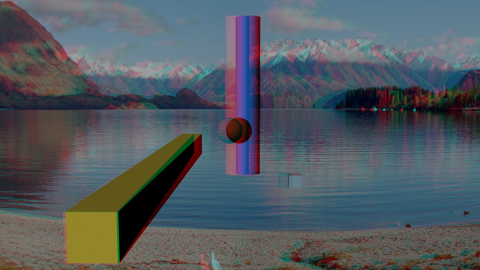 SMILE: 3D HD_Stereoscopic_image_Maya_3d_Red_cyan