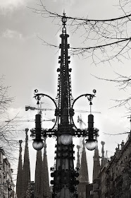 Lamp Post by Pere Falques, Avinguda Gaudi, Barcelona