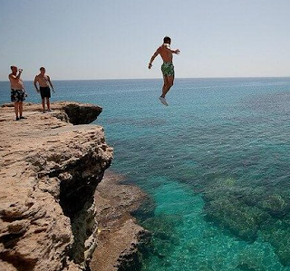 Cliff Jumping In Cyprus