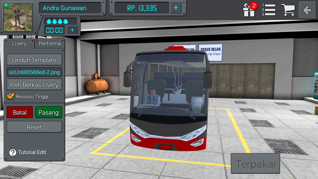 Livery Bussid Tni Au