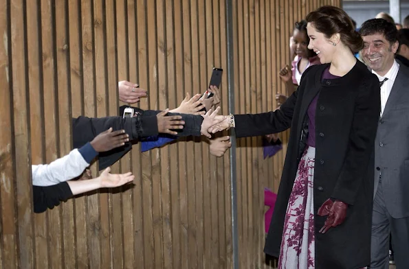 Crown Princess Mary of Denmark visited Slenderbro school in Copenhagen