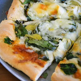 Spinach Artichoke Pizza Recipe | by Life Tastes Good