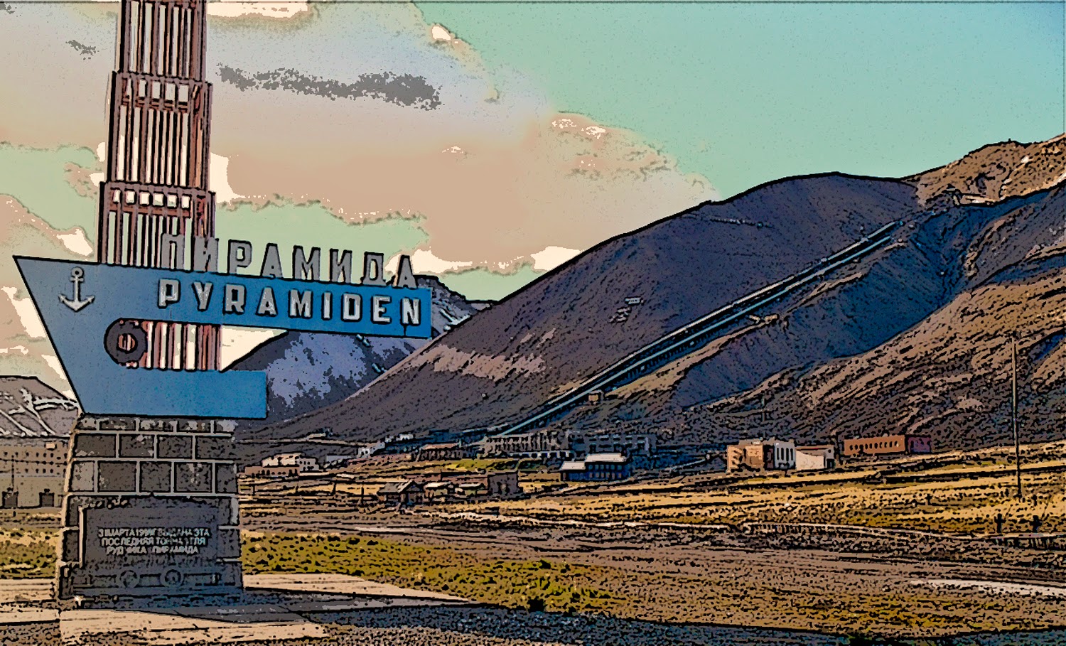 Entrada a Pyramiden