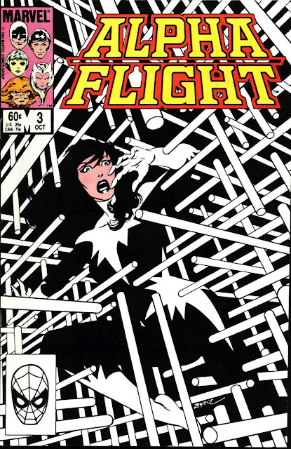 Alpha Flight v1 #3 marvel comic book cover art by John Byrne Alpha Flight v1 #3 marvel comic book cover art by John Byrne