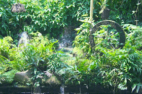 pond, garden,waterwheel,babmoo