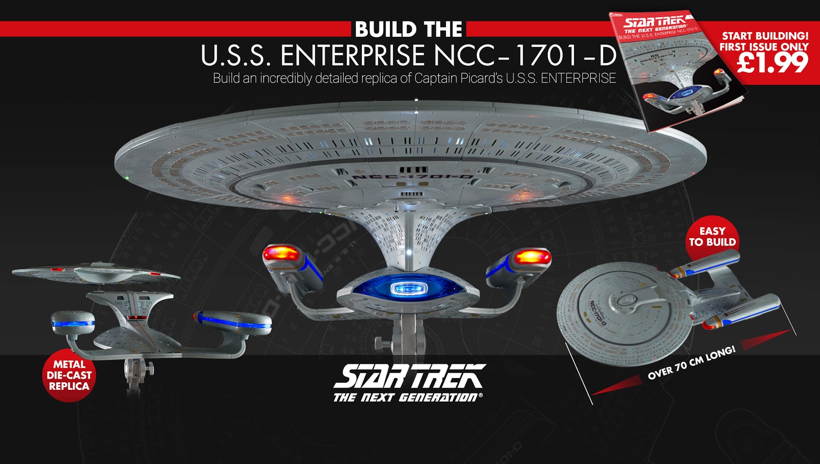 Eaglemoss Star Trek Hero USS Enterprise NCC-1701-A Ship Replica NEW IN STOCK 