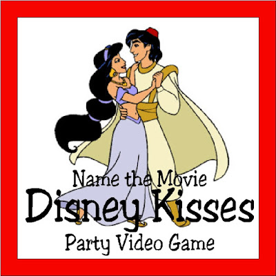 Have a little extra fun this Valentine's day, Disney party,  or on your next date night with this video movie game.  See if you can guess all 20 of the Disney movies by their kissing couples.
