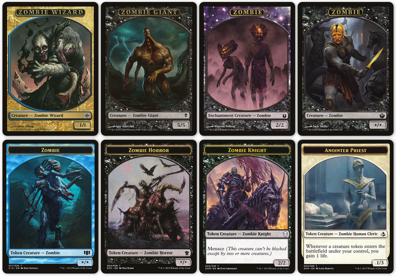 Thoughts About Baseball and Batman Magic The Gathering Tokens Zombies