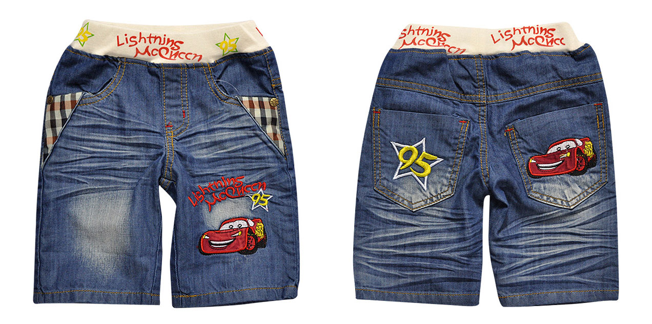 Cars 'Lightning McQueen' 3/4 Jeans Pants - Ready Stock ...