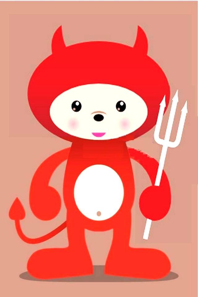 Cute red devil Download iPhone,iPod Touch,Android Wallpapers